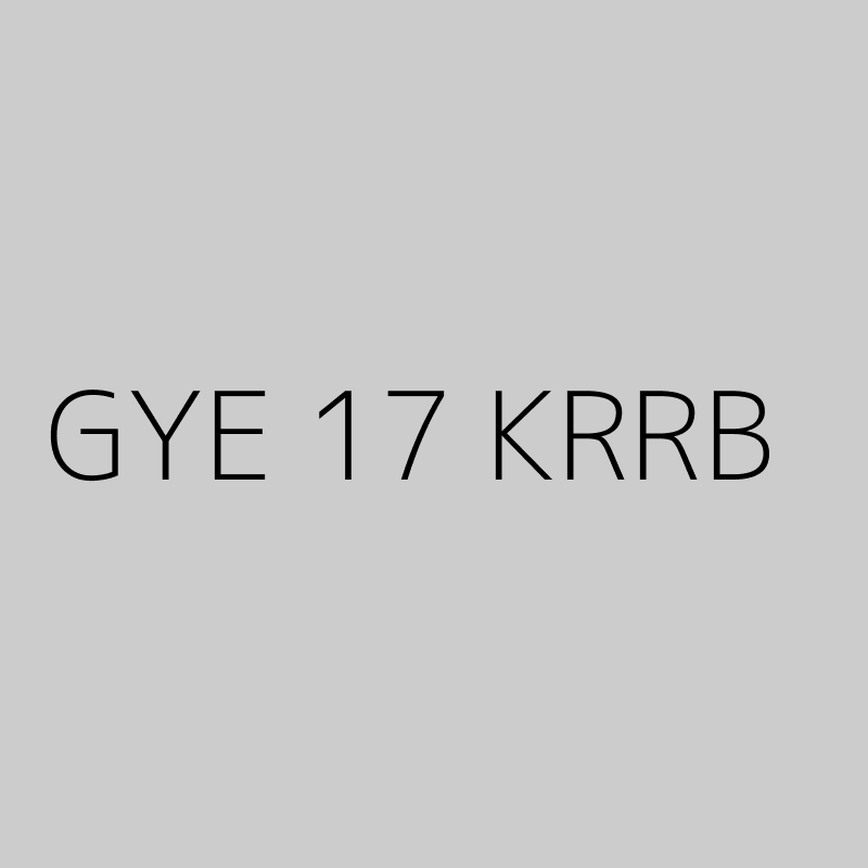GYE 17 KRRB 